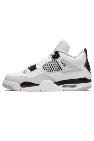 A pair of Air Jordan 4s, in the Military Black colourway