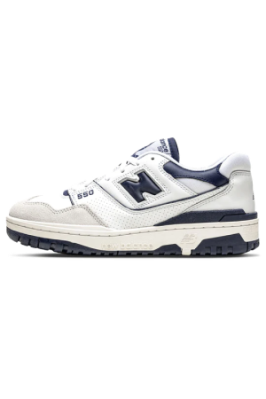 A pair of New Balance 550s sneakers