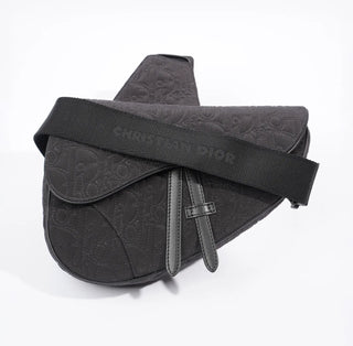 Dior Saddle Bag Black Nylon